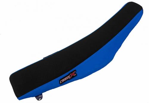 CROSS X SEAT COVER-BLACK/BLUE M10142BBL