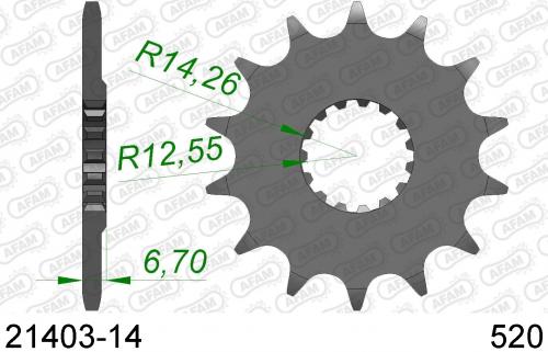 AFAM FRONT 14T, 520 AF12140314