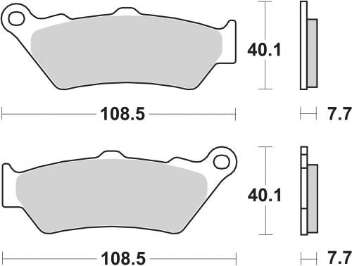 SBS 176HF BRAKE PADS ORGANIC