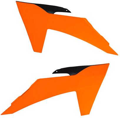RTECH RADIATOR SCOOPS K ORANGE-BLACK