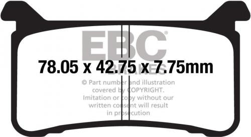 EBC EPFA700HH EXTREME PRO SINTER BRAKE PADS