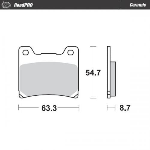 MOTO MASTER 401804, BRAKE PADS ORGANIC