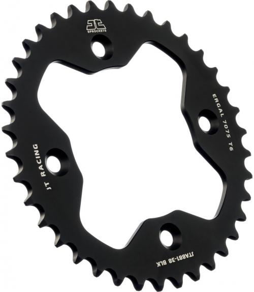 JT SPROCKETS REAR RACELITE ALU 38T BLACK, 520 JTA088138Z