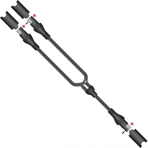 TECMATE O-15 Y-SPLITTER LEAD SAE UNFUSED OPTIMATE - ACU252