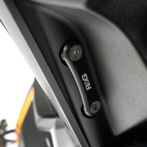 R&G REAR FOOTREST PLATE (SINGLE LHS) RGBLP0131BK