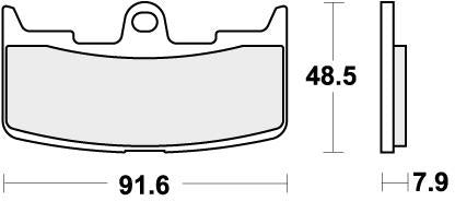 SBS 795H.HS BRAKE PADS SINTER