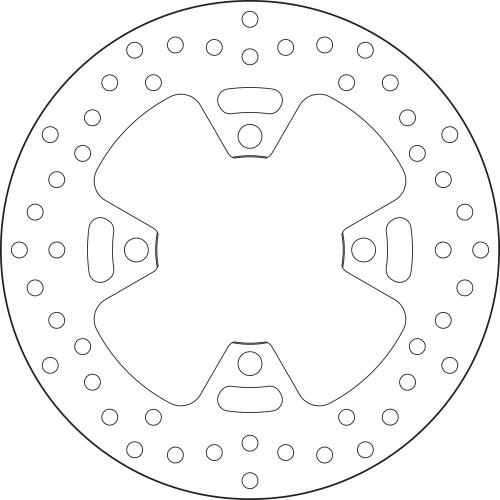 BREMBO BRAKE DISC, 68B407H6