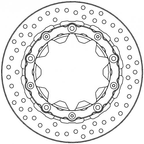 MOTO MASTER 116124, HALO T-FLOATER ALU DISC 220