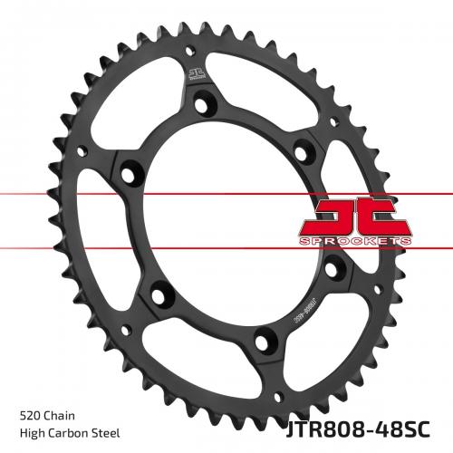 JT SPROCKETS REAR STEEL SC 48T, 520 JTR080848S