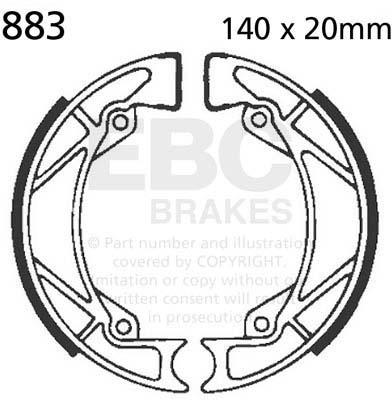 EBC 883 EBC BRAKE SHOES
