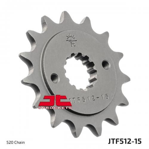 JT SPROCKETS FRONT STEEL 15T, 520 JTF051215