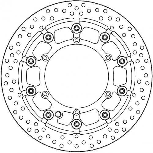 MOTO MASTER 116100, SM RACING DISC HALO T-FLOATER