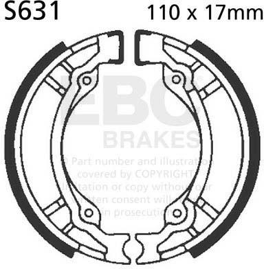 EBC S631 EBC BRAKE SHOES