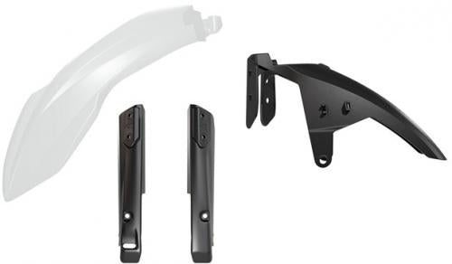 RTECH FRONT FENDER KIT T7 3PCS WHITE - BLACK