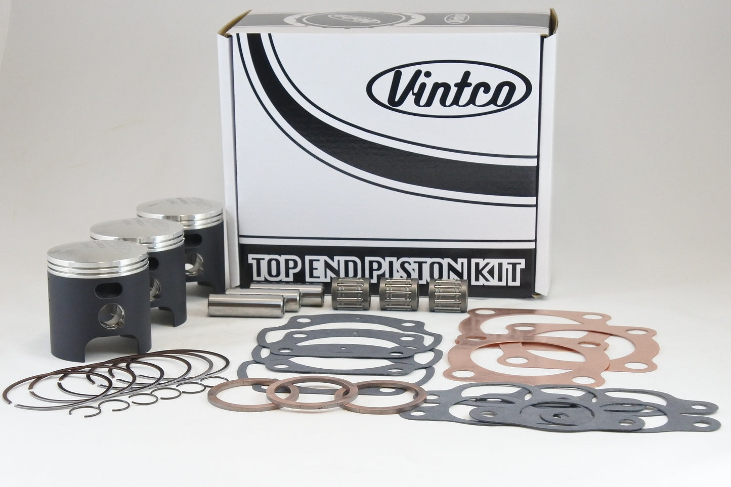 TOP END PISTON KIT 69-73 KAWASAKI H1 500 61.5MM OVER VINTCO KTK01-1.5