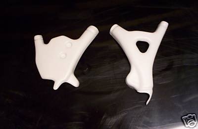 1991-1993 KTM 440 500 540 Frame Guards White