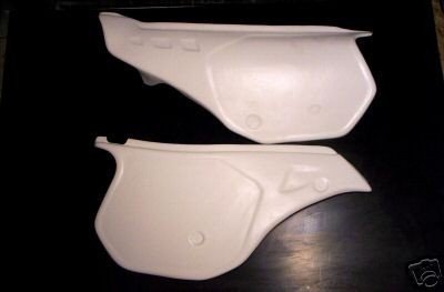1987-1993 KTM 125 250 350 500 540 Side Panels White