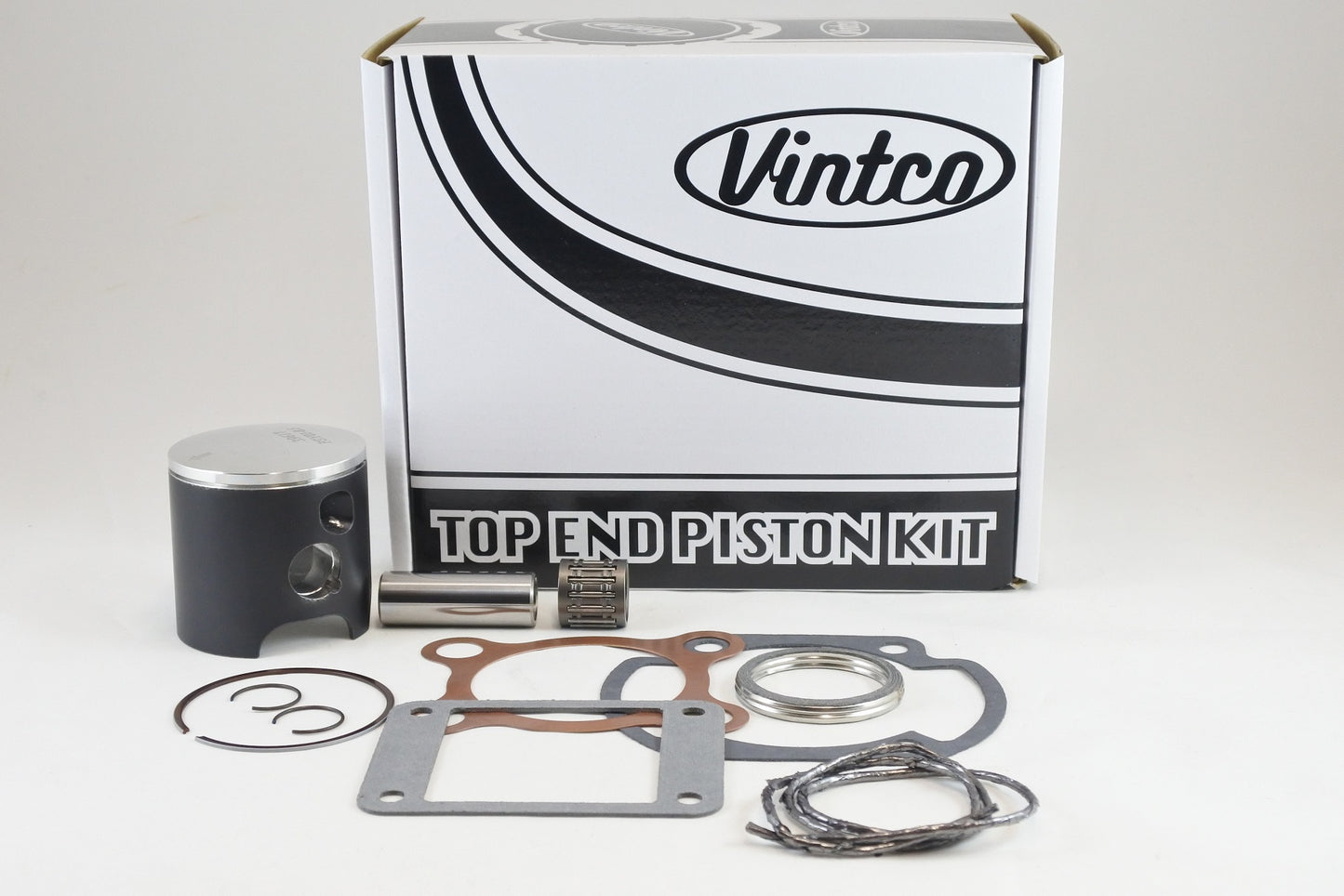 TOP END PISTON KIT 76-76 YAMAHA MX YZ 125 56.5mm 0.5mm OVER VINTCO KTY01-0.5