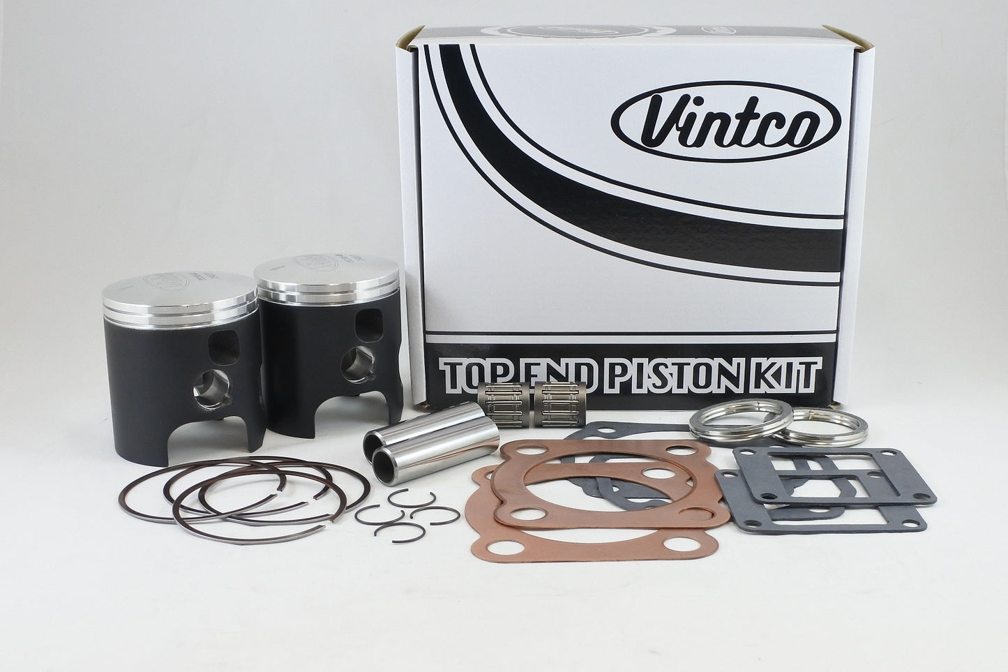 TOP END PISTON KIT 76-78 YAMAHA RD 400 64.5mm 0.5mm OVER VINTCO KTY14-0.5