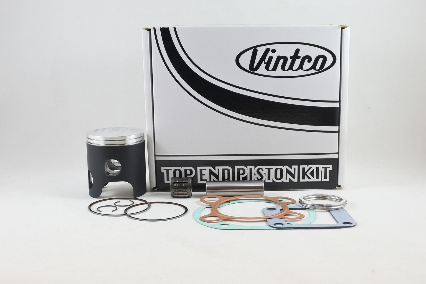 TOP END PISTON KIT 76-76 YAMAHA DT 125 57.5mm 1.5mm OVER VINTCO KTY70-1.5