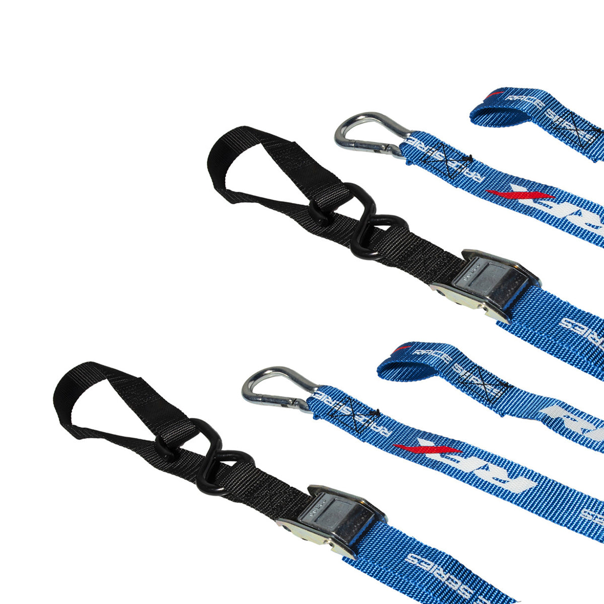Race Tie Downs with extra loop and carabiner clip FXTD3000055GB