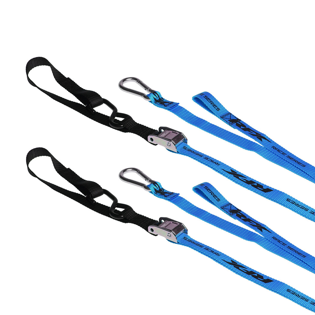 Race Tie Downs with extra loop and carabiner clip FXTD3000055BU