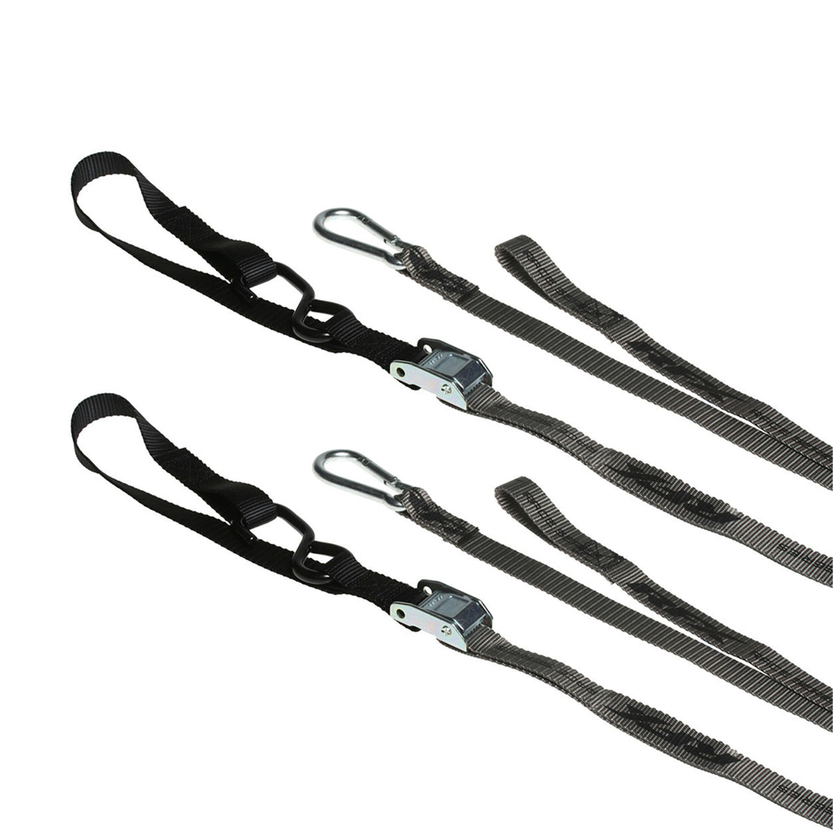 Race Tie Downs with extra loop and carabiner clip FXTD3000055BK