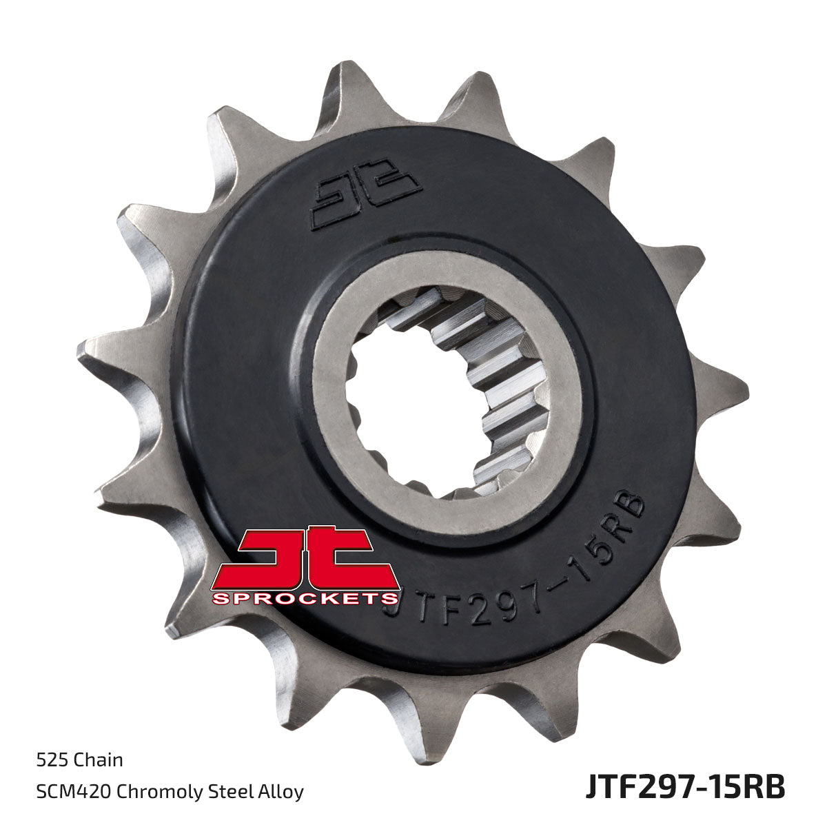 Front Sprocket (Rubber Cushioned) - JTF297 JTF297.15RB