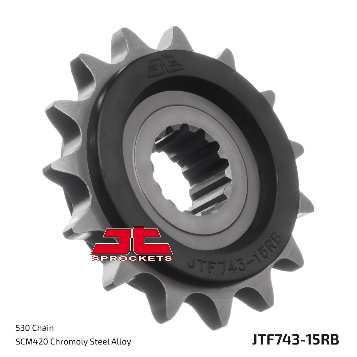 Front Sprocket (Rubber Cushioned) - JTF743 JTF743.15RB