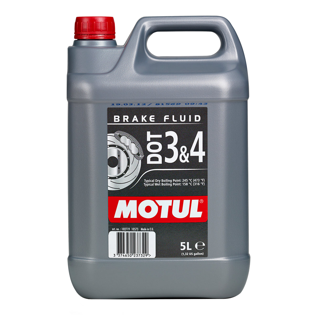 DOT 3 & 4 Brake Fluid 5 Litres