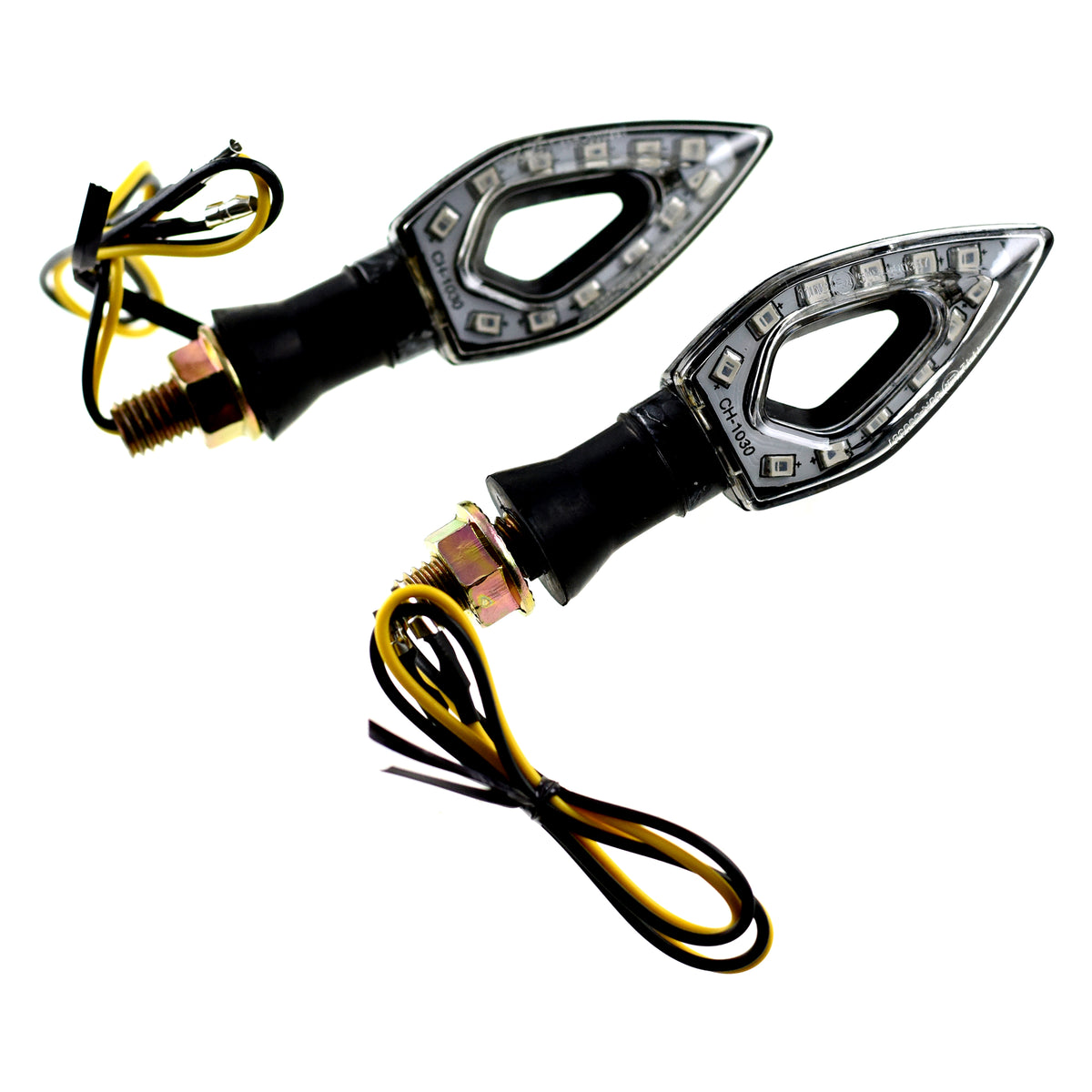 Indicator Sequential LED Clear Arrowhead (4 Pack) 1030 CARB LONG CLEAR