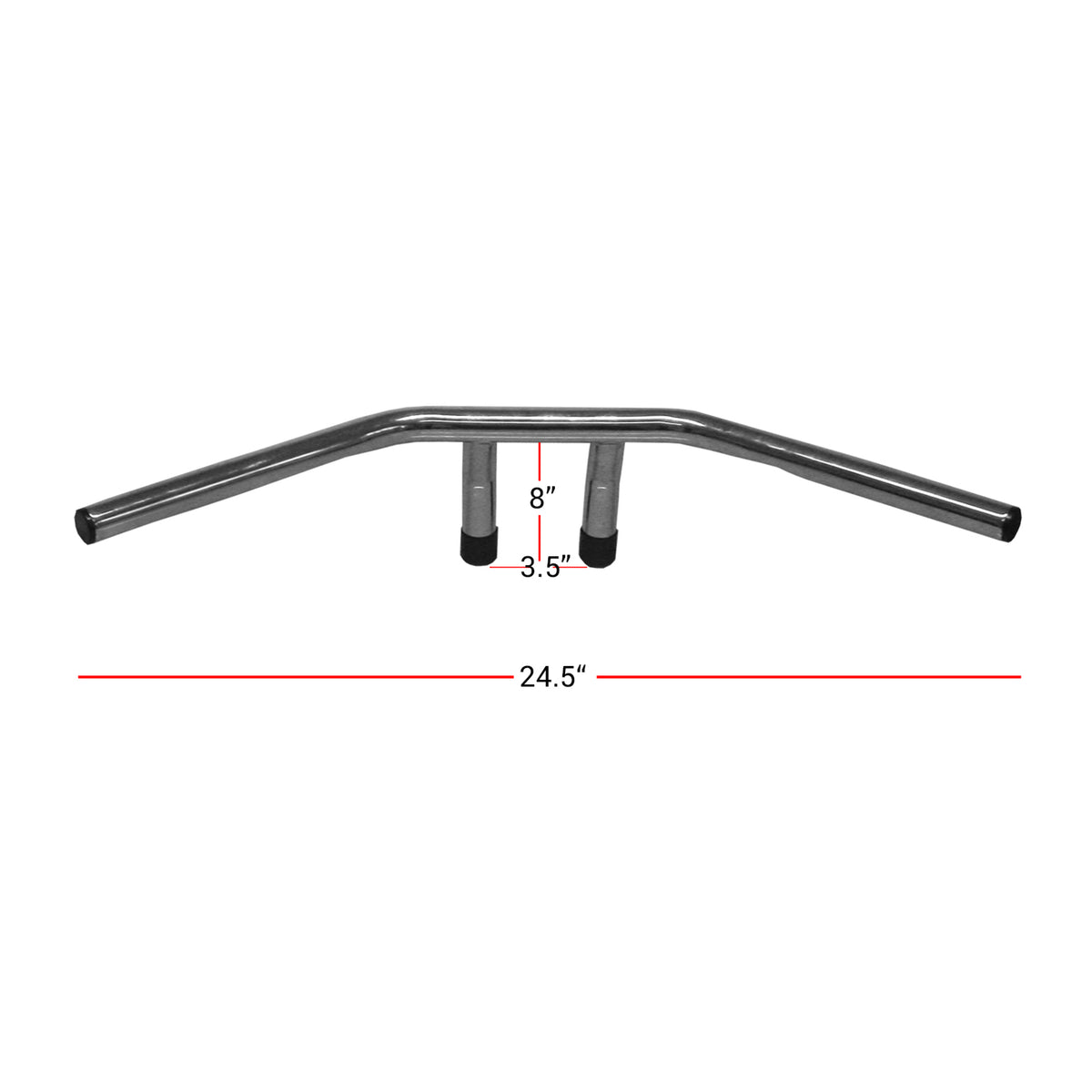 Handlebar 1" Chrome 6" Rise T-Bar 31-0137