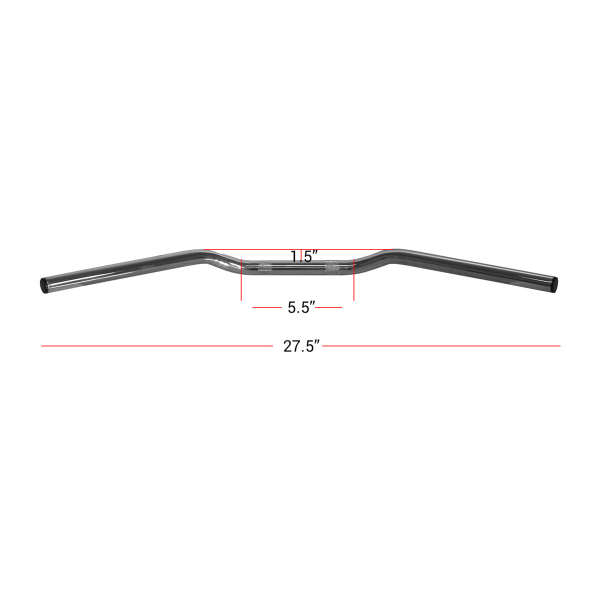 Handlebar 7/8" Chrome 1.75" Rise OE style H31-1033S