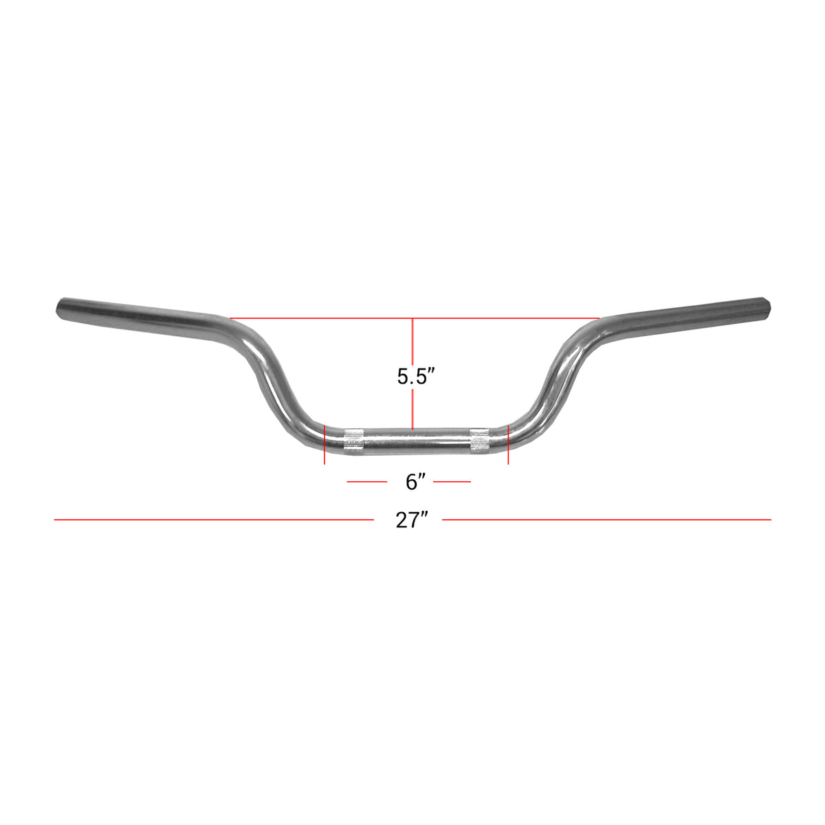 Handlebar 7/8"Chrome 4.75" Rise OE Style H31-6192