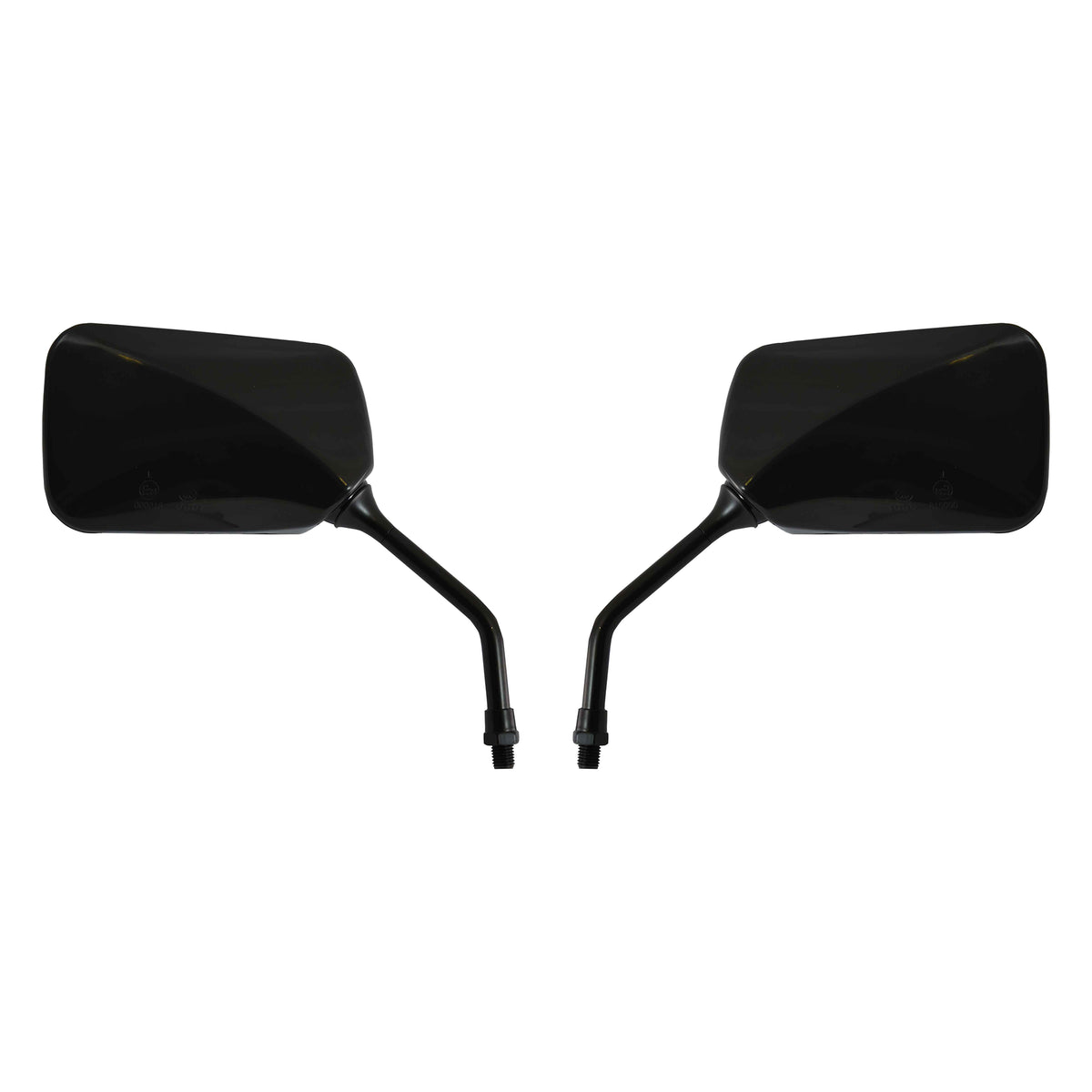 Mirrors 10mm Black Rectangle L & R Classic Honda