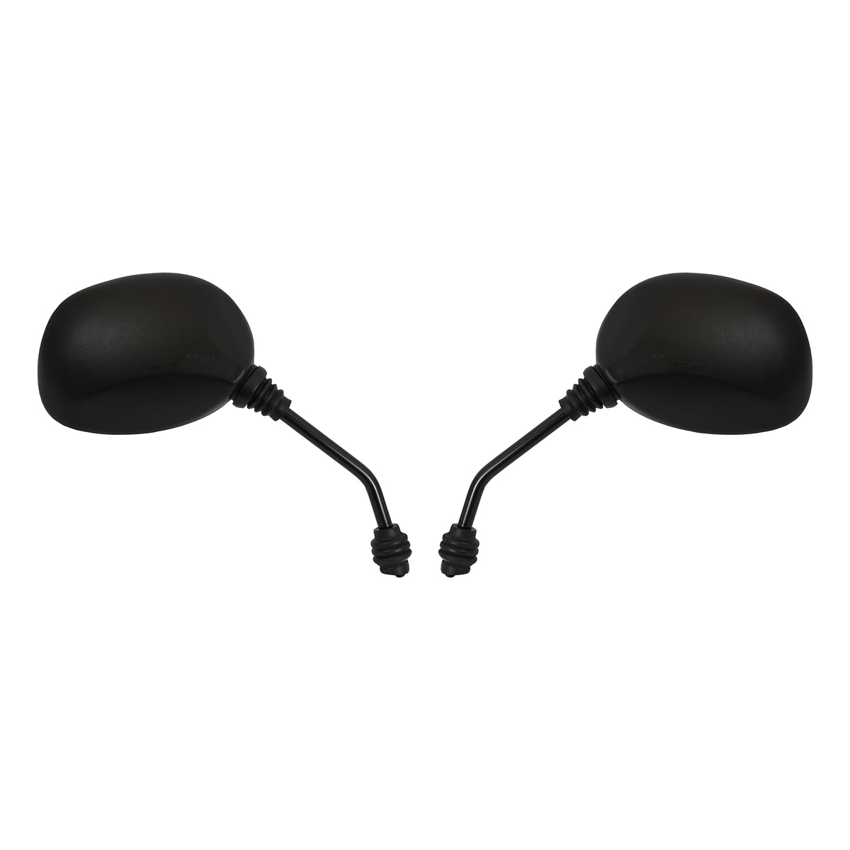 Mirrors 8mm Black Rounded Left & Right 589615