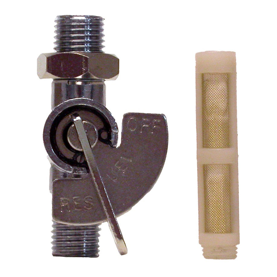 Petrol Tap 1/2'Chrome On/Off with nut 03-5016A