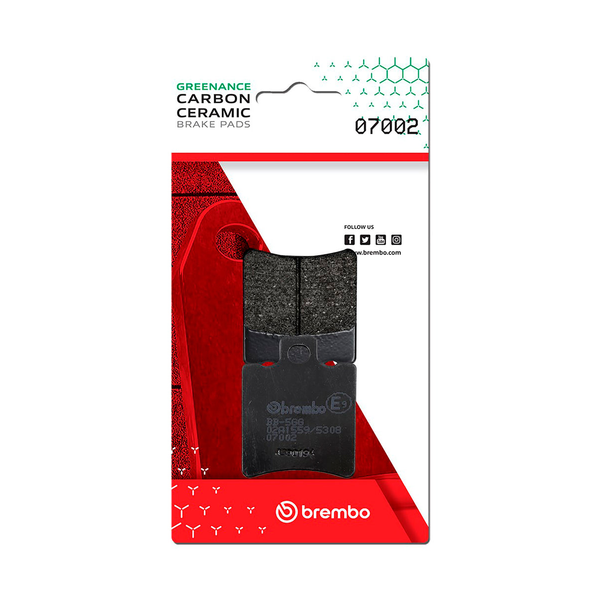 Brake Pads Scooter Carbon (L / R / F) - 07002 07002 (0303)