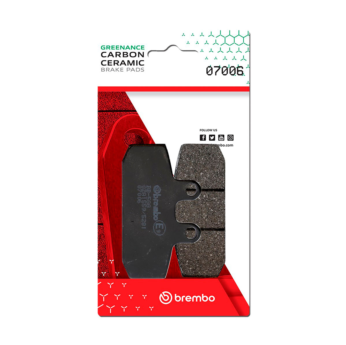 Brake Pads Scooter Carbon (L / R / F) - 07006 07006 (0303)