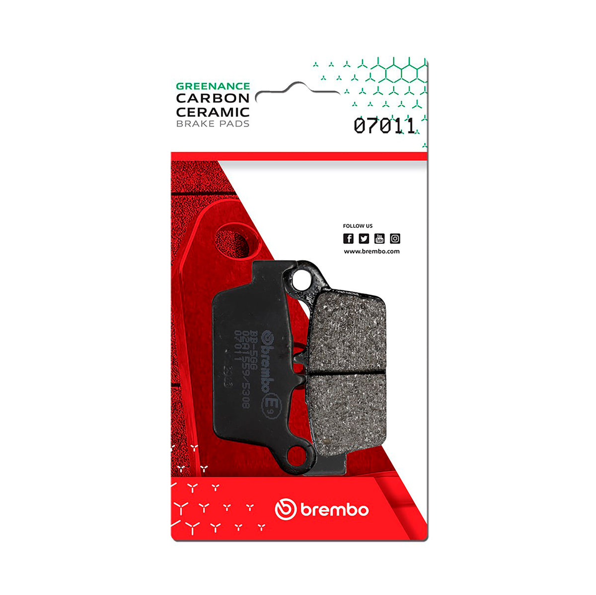 Brake Pads Scooter Carbon (L / R / F) - 07011CC 07011 (0303)