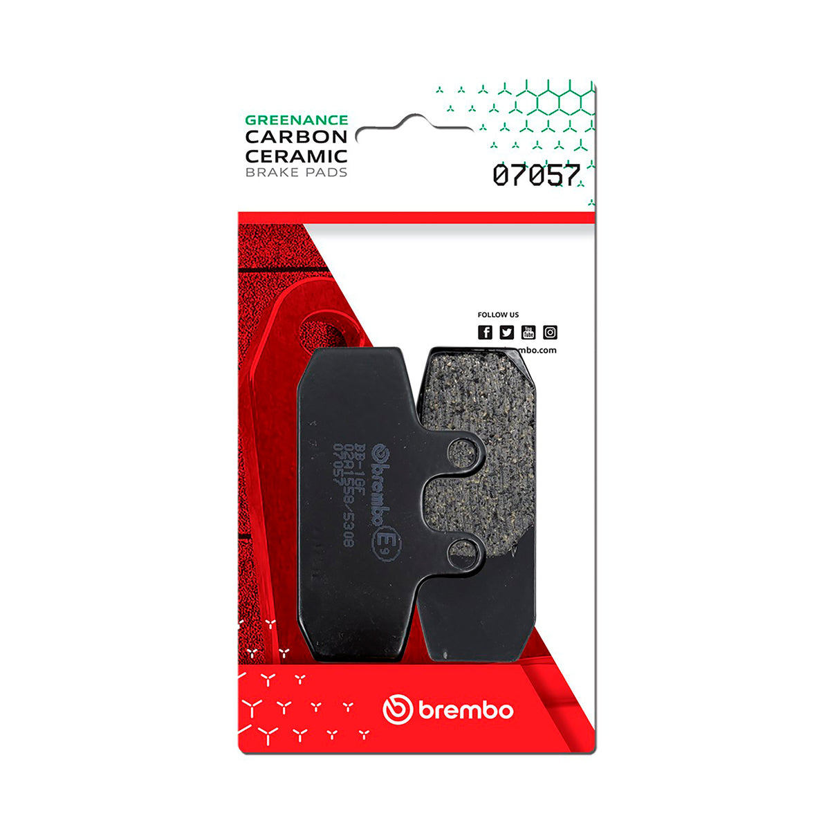Brake Pads Scooter Carbon Ceramic (Front) - 07057 07057 (0303)