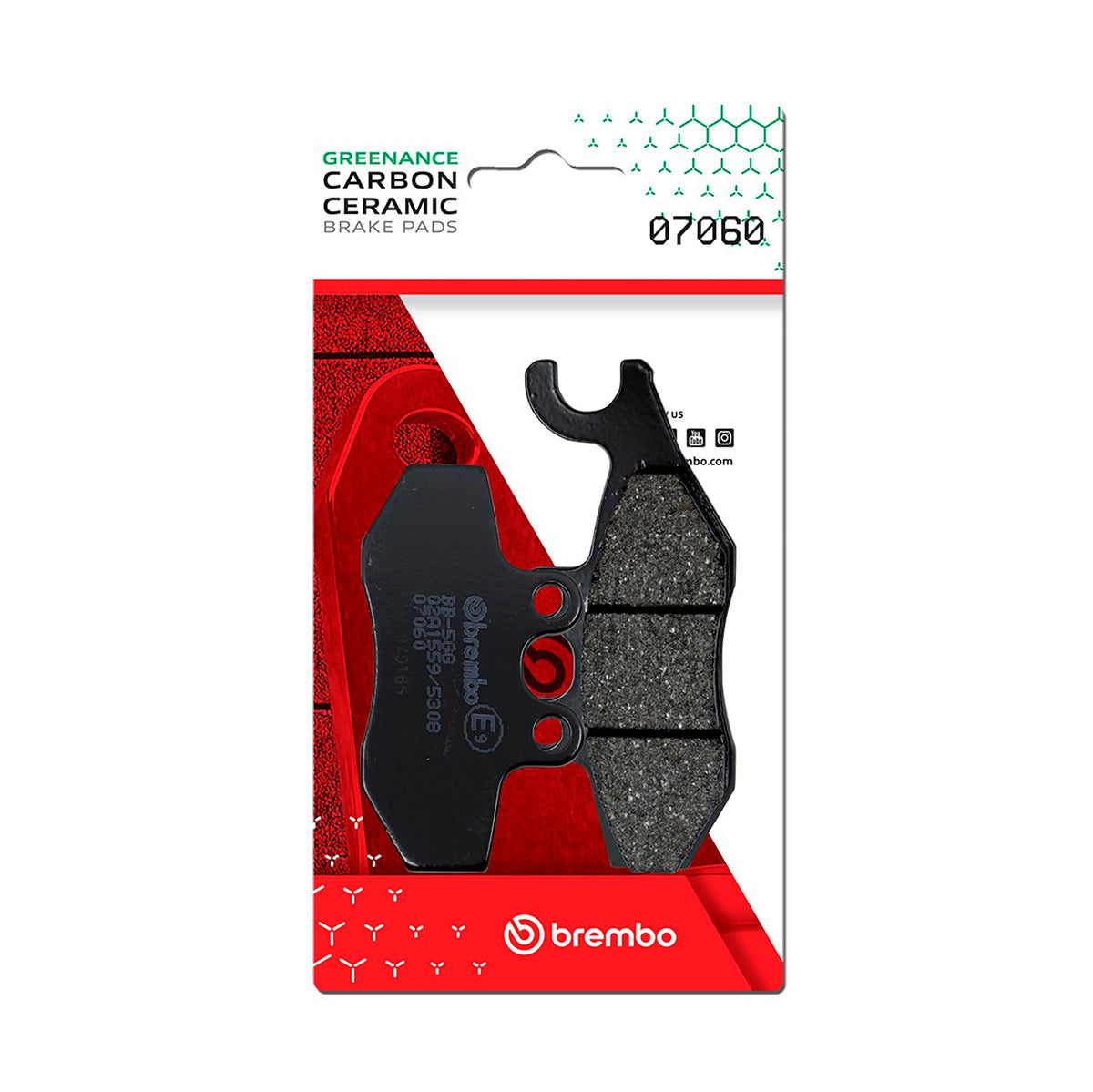 Brake Pads Scooter Carbon (L / R / R) - 07060 07060 (0303)