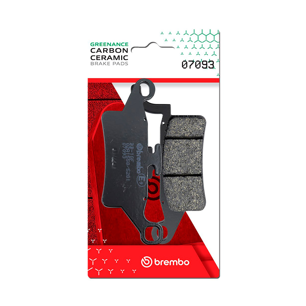 Brake Pads Scooter Carbon (L / R / F) - 07093CC 07093 (0303)