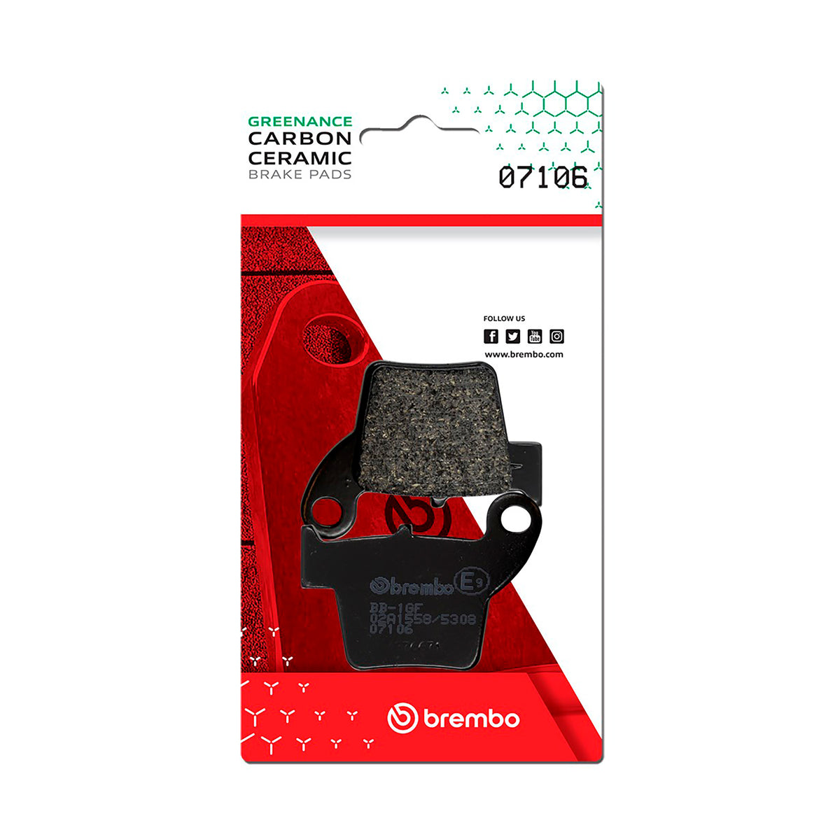 Brake Pads Carbon Ceramic (Left / Right) - 07106 07106 (0303)