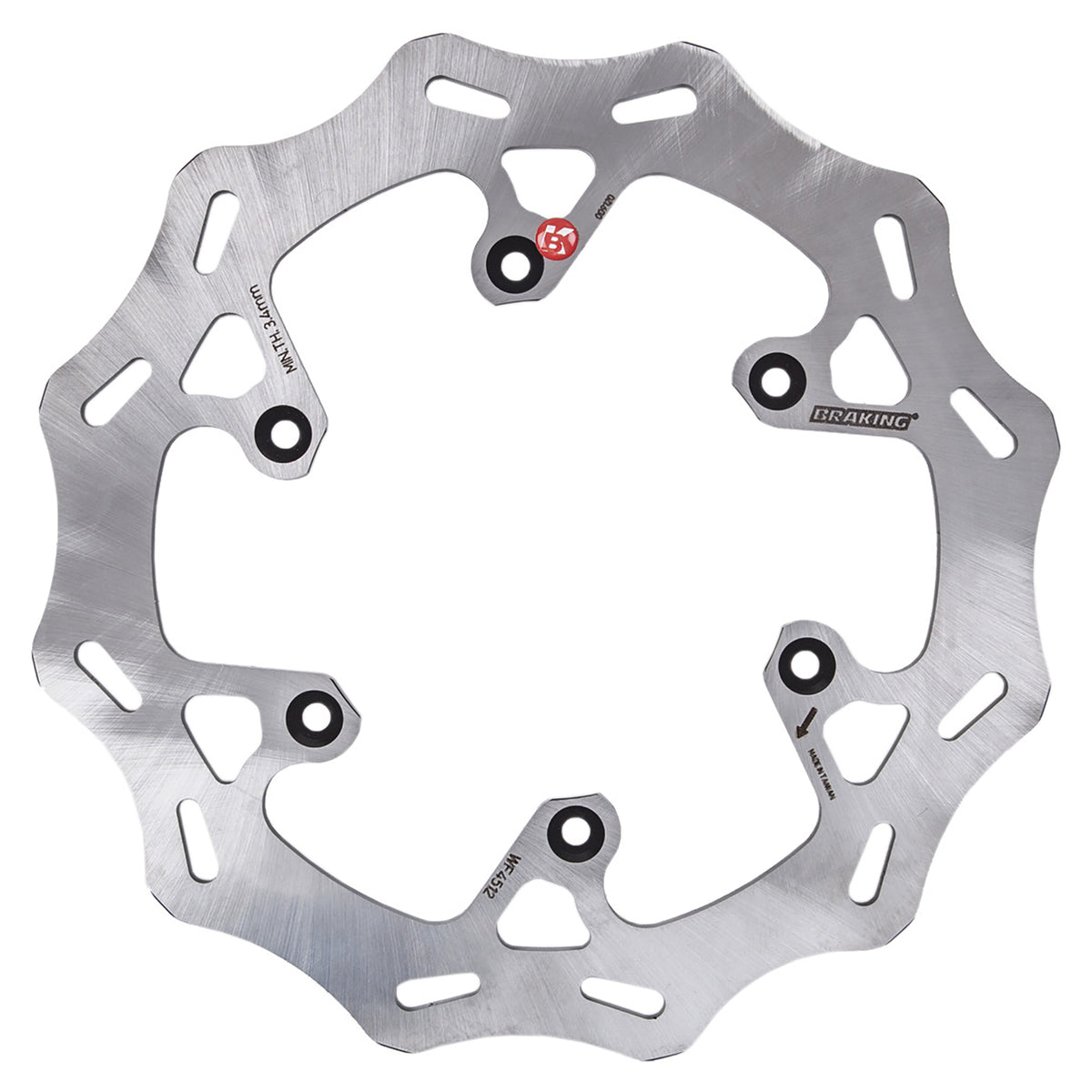 Wave Fixed Rear Brake Disc - WF4512