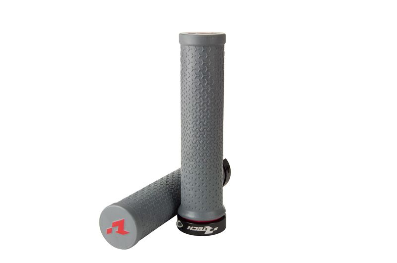 BIKE BICYCLE LOCK ON GRIPS - GREY - RTECH B-MPRBIKEGR20