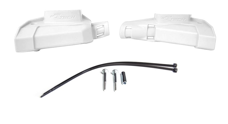 BREMBO MASTER CYLINDER PROTECTOR GUARDS WHITE RTECH R-PRTPUMPBN06
