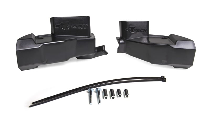 NISSIN KX/CRF MASTER CYLINDER PROTECTOR GUARDS BLACK RTECH R-PRTPUMPNR02