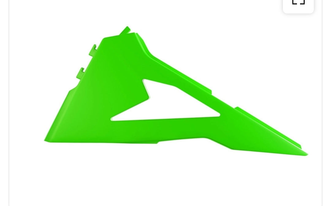 VENTED AIR BOX COVER KAWASAKI KX 250 450 R-TECH NEON GREEN R-FIKXFVFSX25