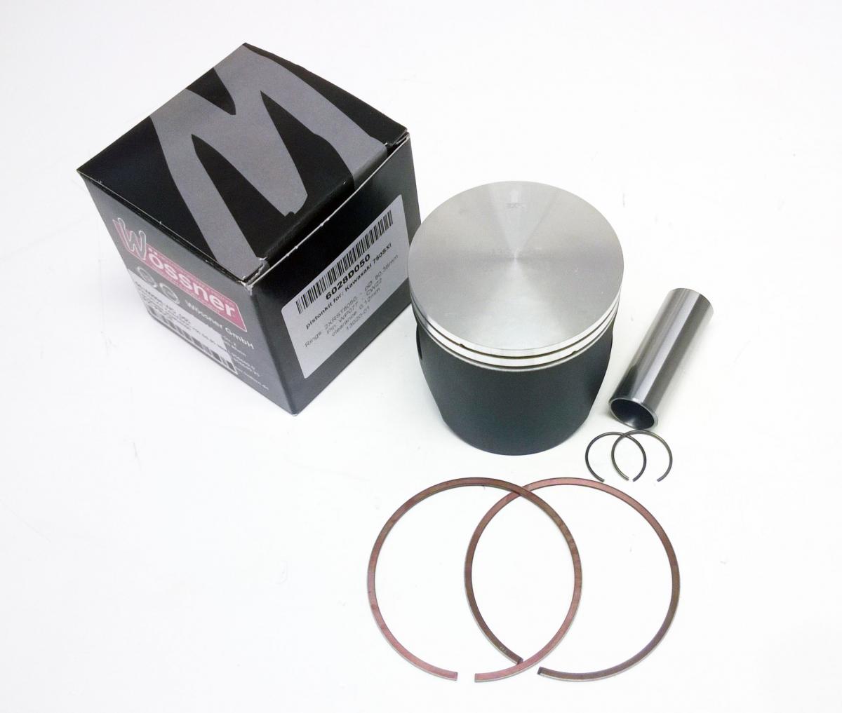 PISTON KIT KAWASAKI 750 SS 80.38MM, WOSSNER 6028D050